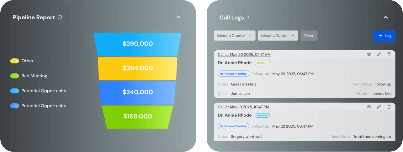 Customizable <br/> CRM Dashboard
